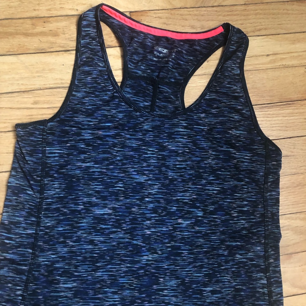Marled Athletic Racer Back Top - Picture 2 of 8